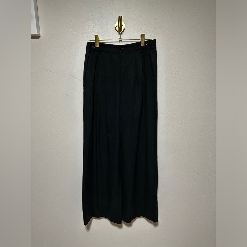 🆕 Madewell The Harlow Wide-Leg Pant Black - Picture 9 of 11